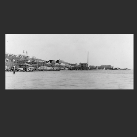Old photo of Ossining shoreline