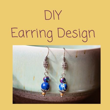 beaded earrings, DIY