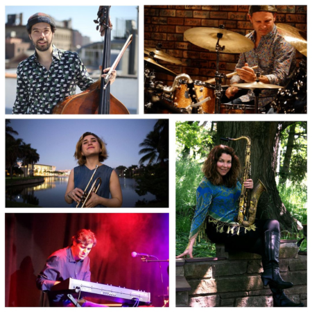 Photo collage of musicians