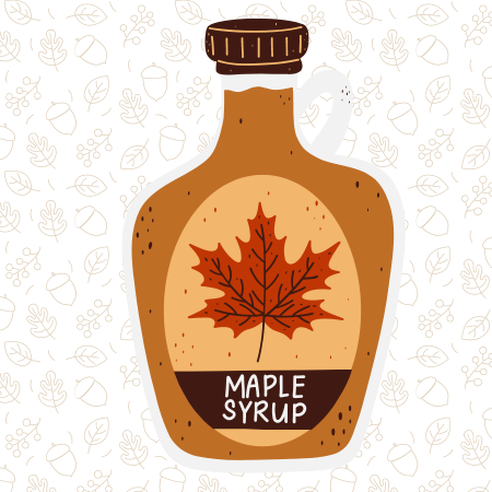 cartoon jug of maple syrup