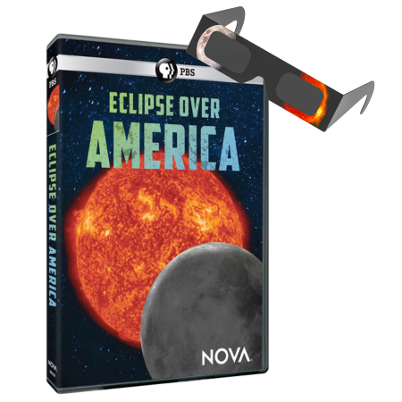 DVD cover and eclipse glasses
