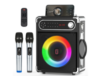 Portable speaker and microphones