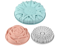 Cake molds in flower shapes