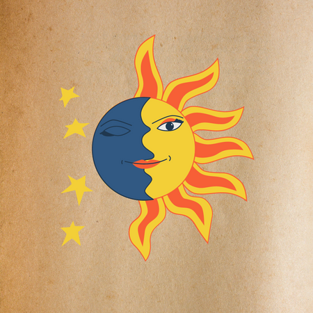 Sun moon image