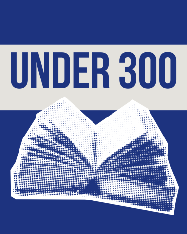 Open book on blue background