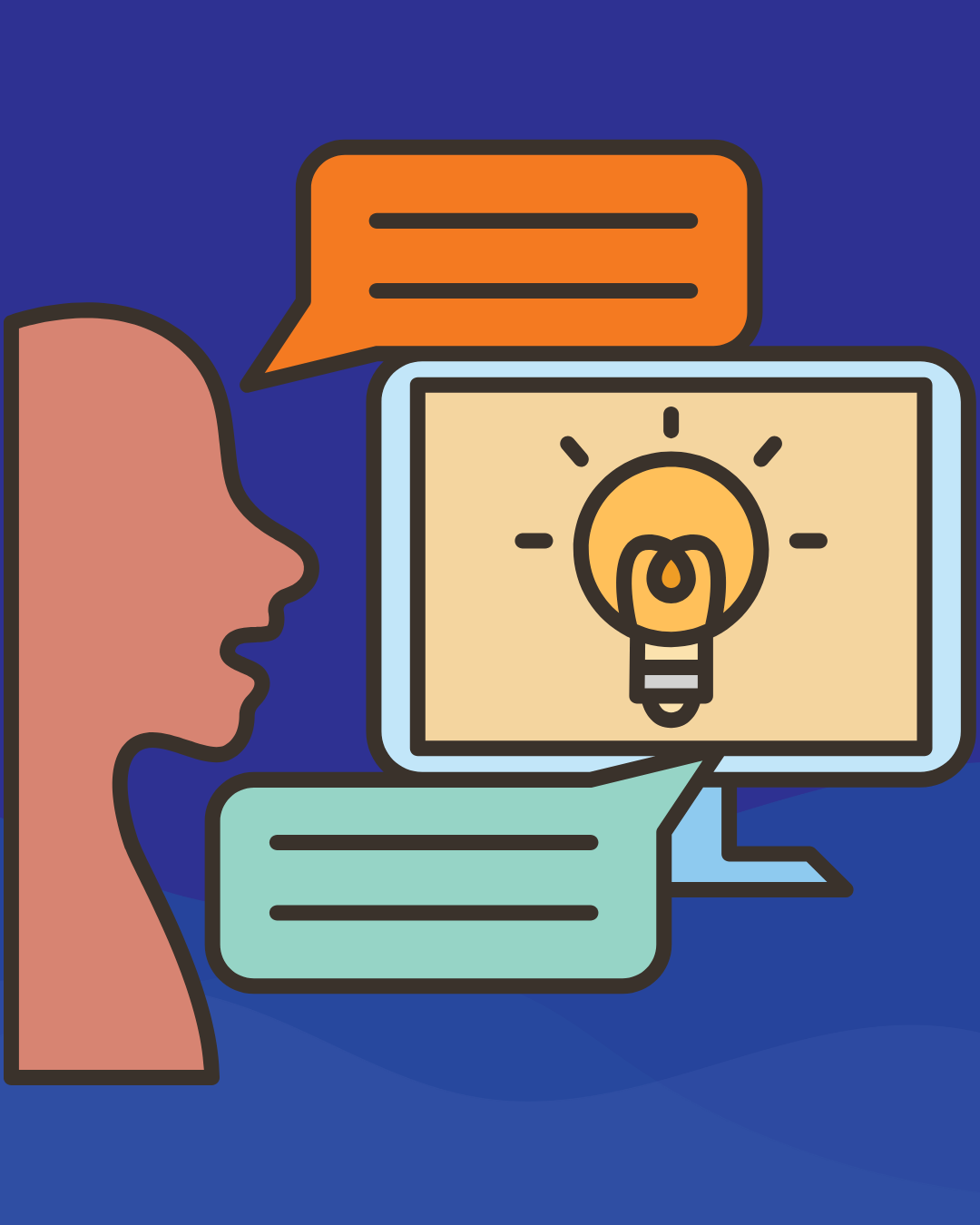 cartoon of tech conversation