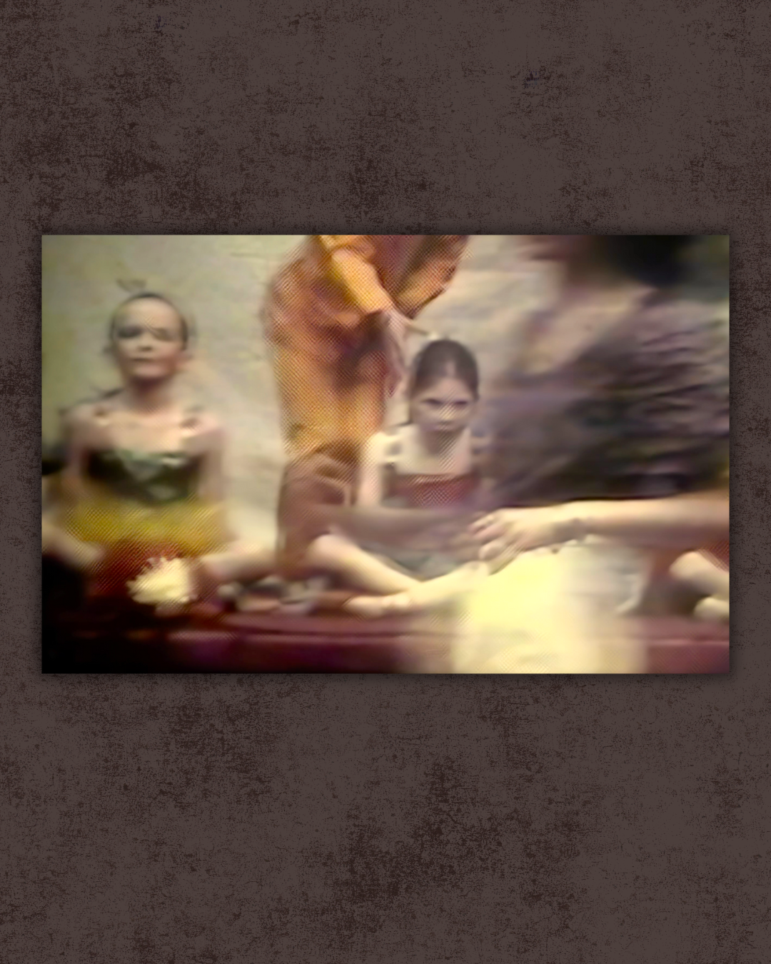 Photo of blurred dancing girl