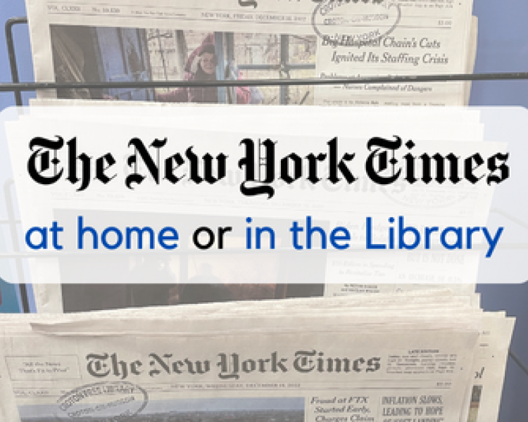 Image of NYT at home or in the Library