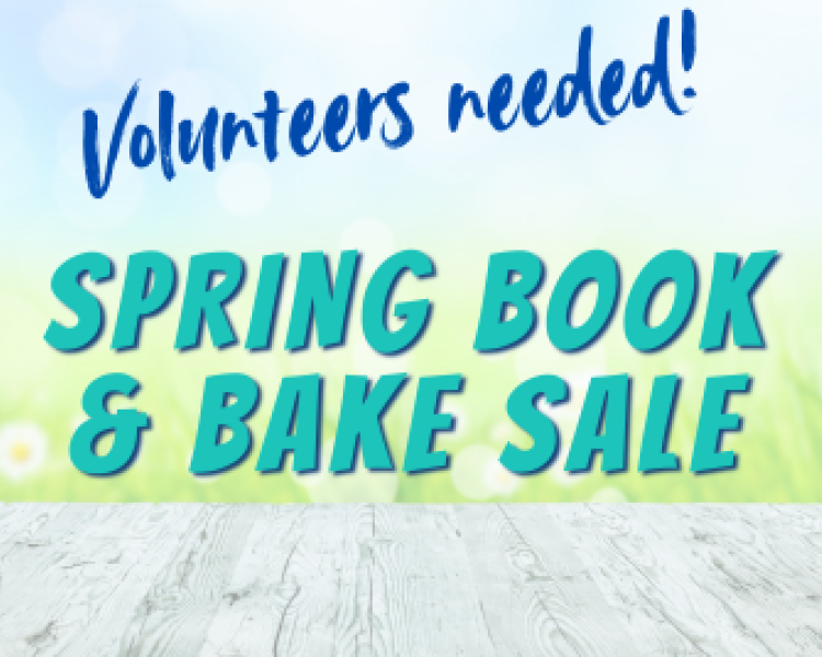 Volunteers for Spring Book & Bake Sale